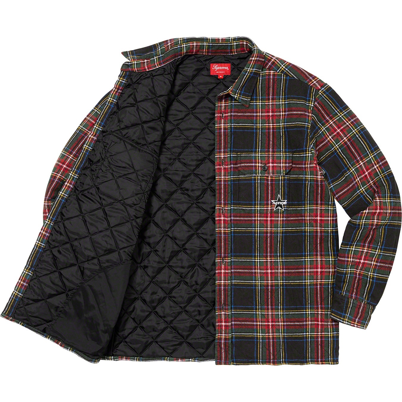 Quilted Plaid Flannel Shirt view 8